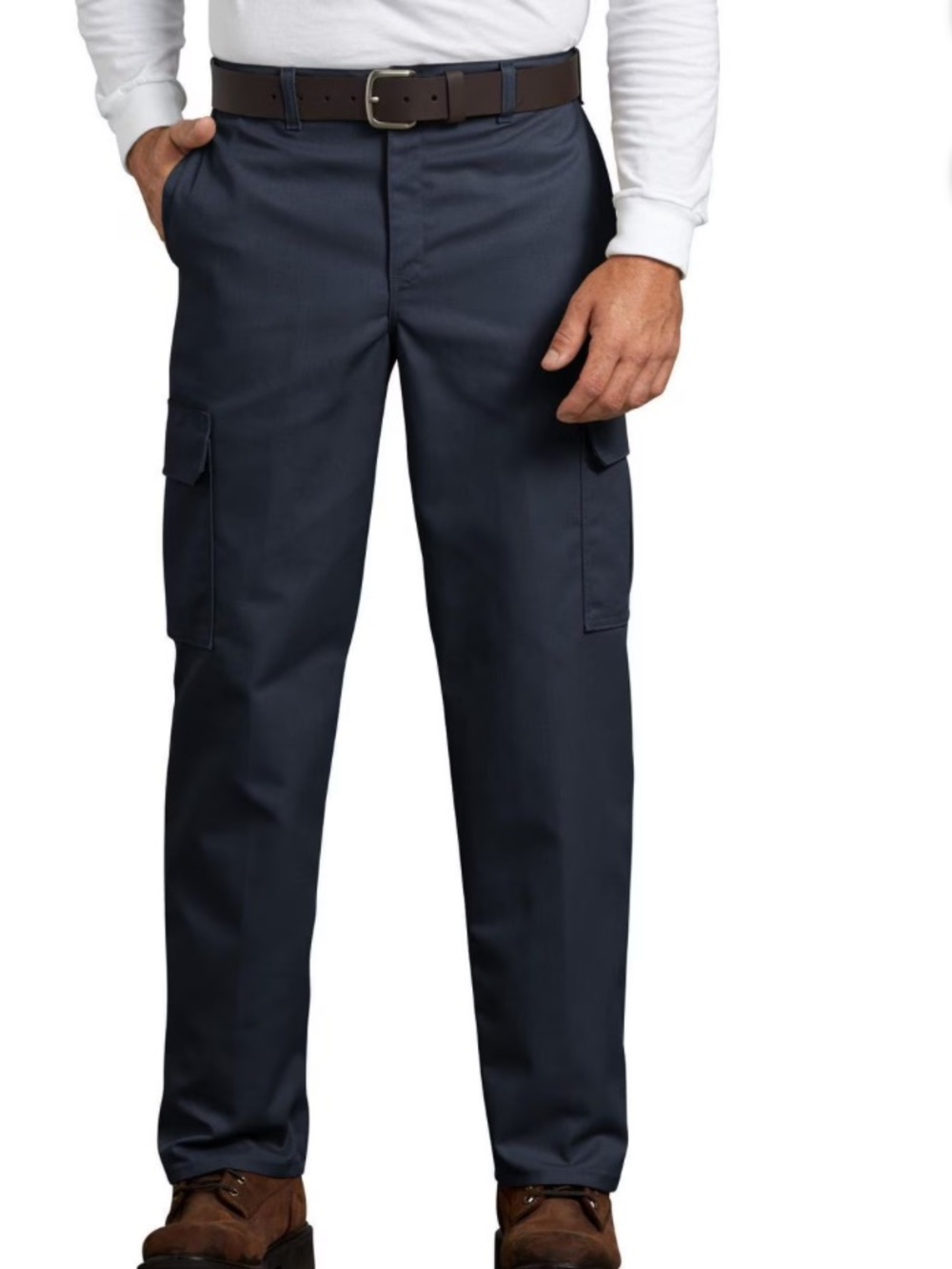 Dickies Navy Cargo Pants with Side Pockets